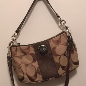 Coach Signature Stripe Demi Crossbody